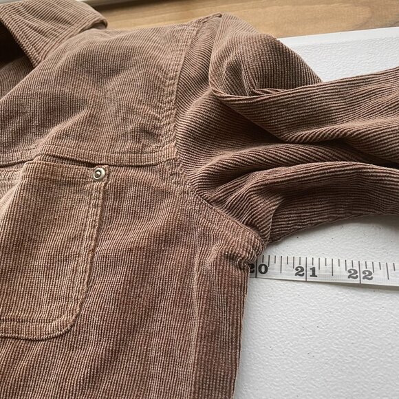 St John's Bay Wildermess Lodges Brown Corduroy Button-Up‎ Shirt Women's SZ M - Picture 10 of 11